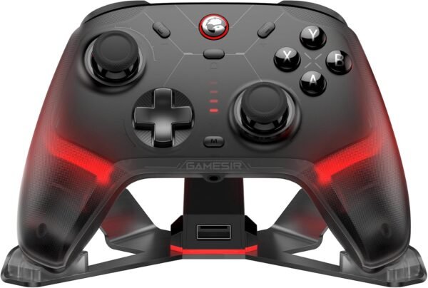 GameSir Cyclone 2 Wireless PC Controller — 1000Hz Polling Rate, TMR Joysticks, Hall Effect & Micro 2-in-1 Triggers, PC Gaming Controller for PC/Android/Switch/Switch 2 with Charging Dock (Black)